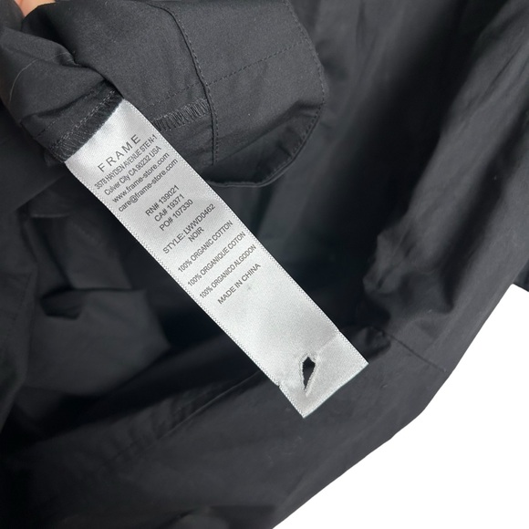 Frame Gillian Ruched Short-Sleeve Bodycon Shirtdress EC SZM No signs of wear - Picture 7 of 11